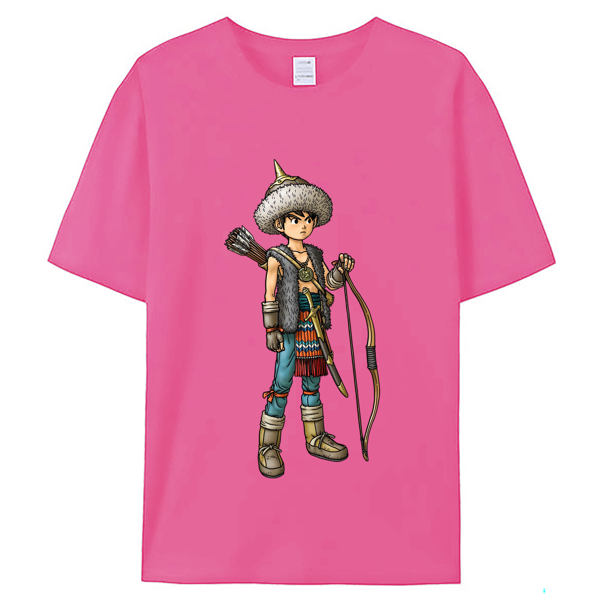 （画像用） ドラゴンクエスト Doragon Kuesuto Dragon Quest レディースカジュアルプリントTシャツ（綿100％）